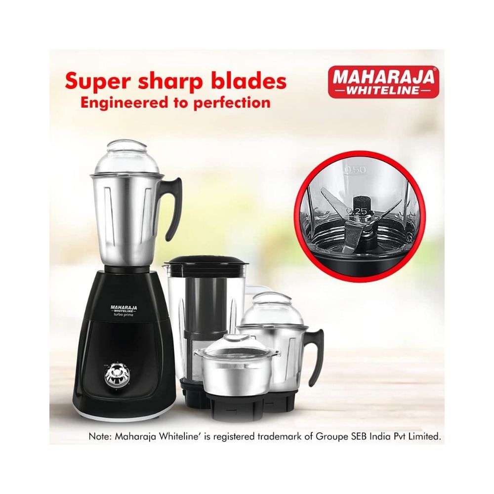 Maharaja Whiteline Mixer Turbo Prime Elite 750 W (Black)