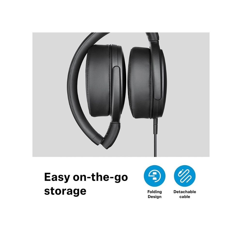 Sennheiser HD 400s Wired Over The Ear Headphone with Mic (Black)