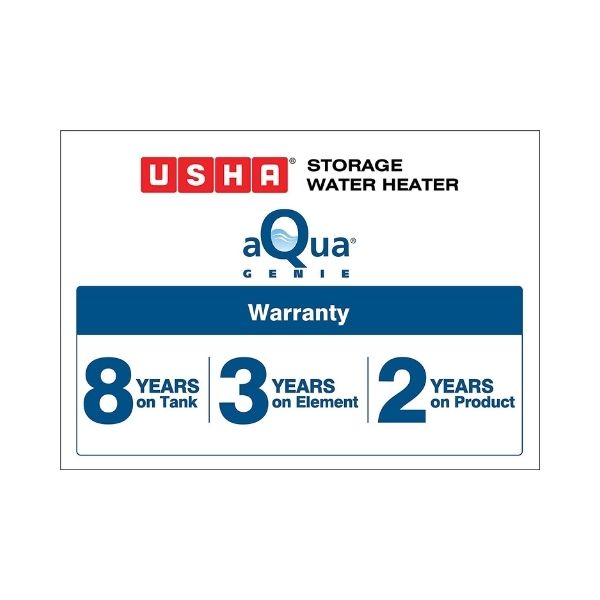 Usha 6 L Storage Water Geyser (SWH AQUA GENIE 06L IVORY WINE IW)