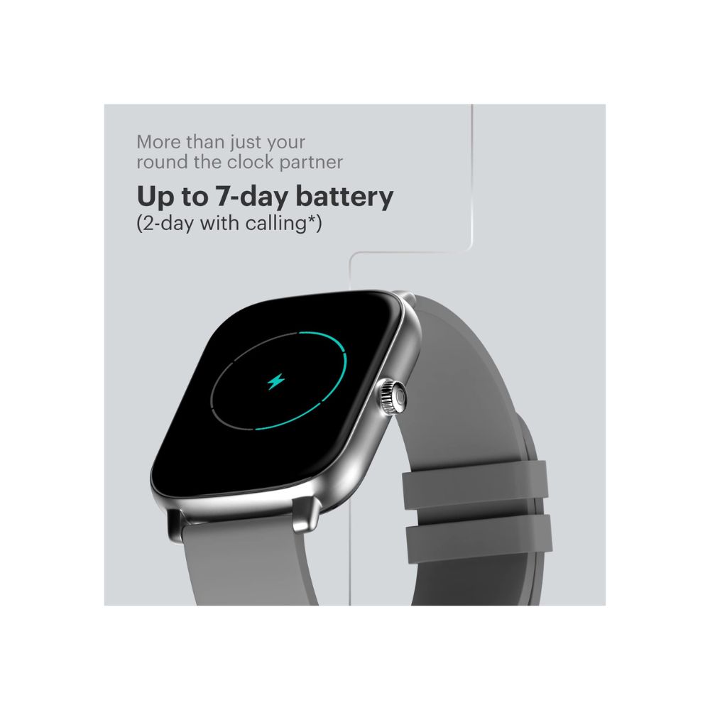 Noise ColorFit Icon Buzz Bluetooth Calling Smart Watch (Grey)