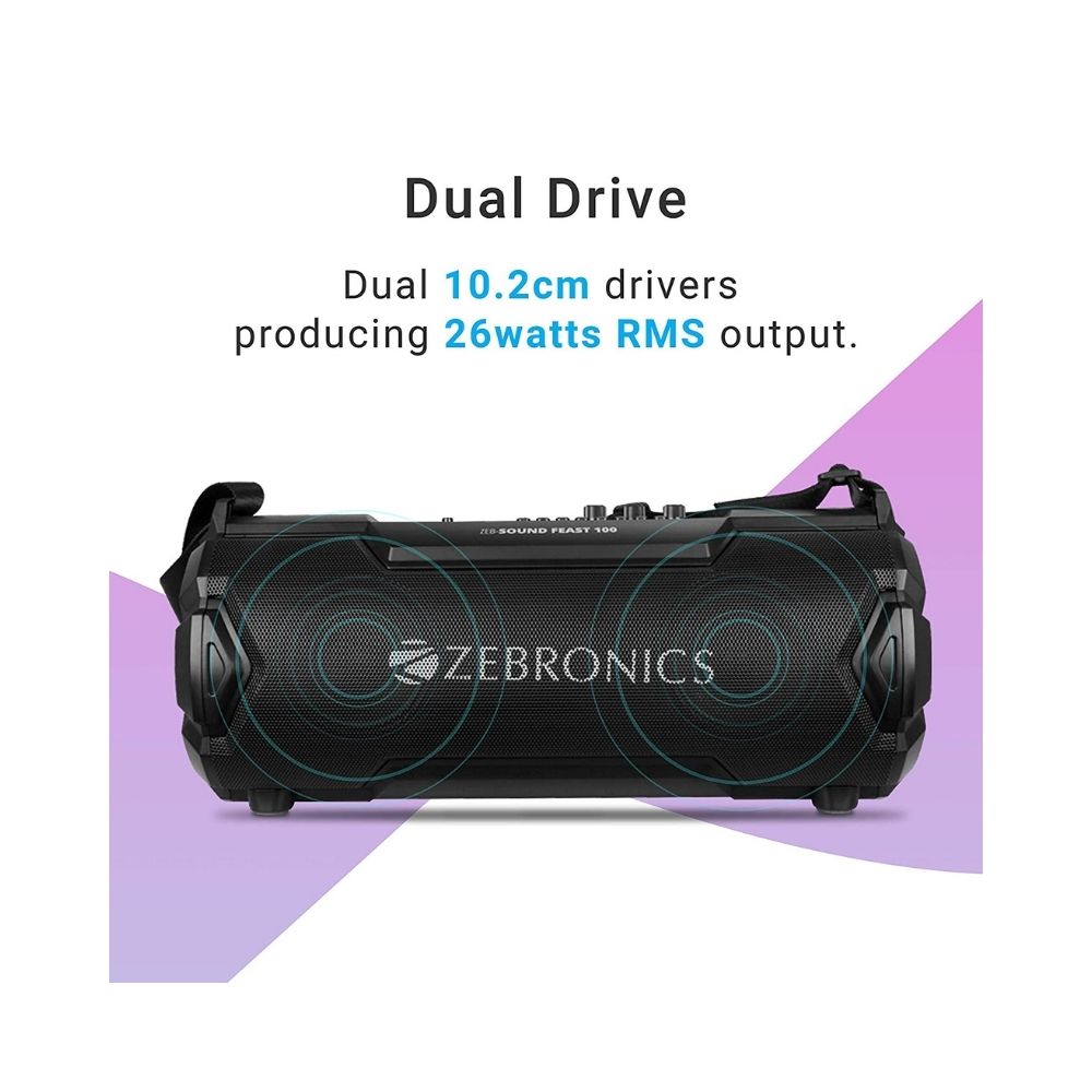 Zebronics Zeb-Sound Feast 100 Wireless Bluetooth 26W   Speaker