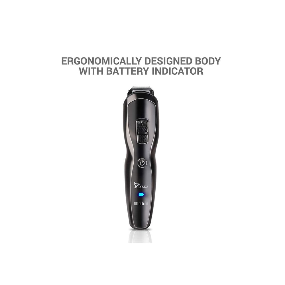Syska HT3333K Corded & Cordless Stainless Steel Blade Grooming Trimmer