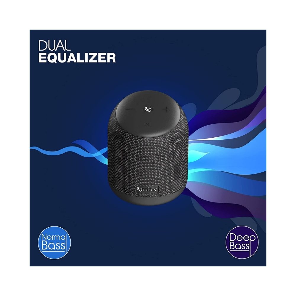 Infinity by Harman CLUBZ 250 Dual EQ Deep Bass 15W Portable Waterproof Wireless Speaker (Black)