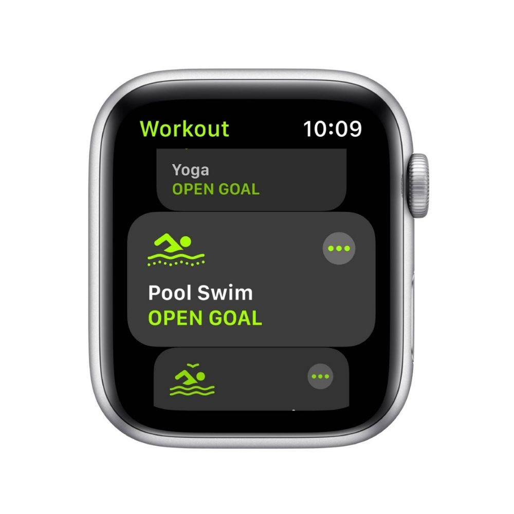 Apple Watch SE GPS + Cellular, 40mm Silver Aluminium Case With Deep Navy Sport Loop