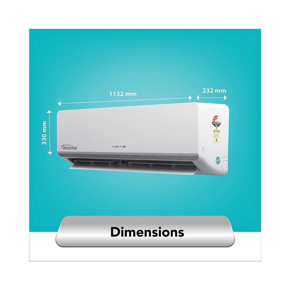 Amstrad 2 Ton 3 Star Inverter Split AC (Copper, AM25PI3, White)