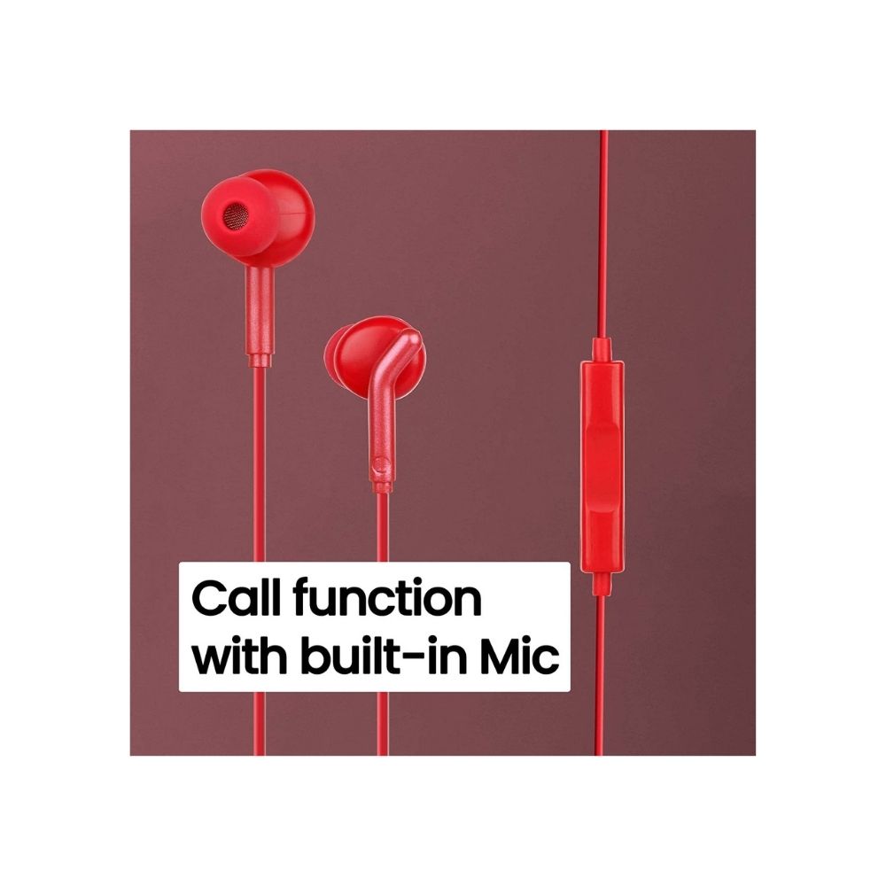 Zebronics Zeb-Bro in Ear Wired Earphones(Red)