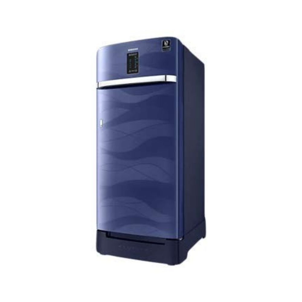 Samsung 198 L 4 Star Inverter Direct cool Single Door Refrigerator(RR21A2F2XUV/HL, Base Stand with Drawer, Digi- Touch Cool, Blue Wave)