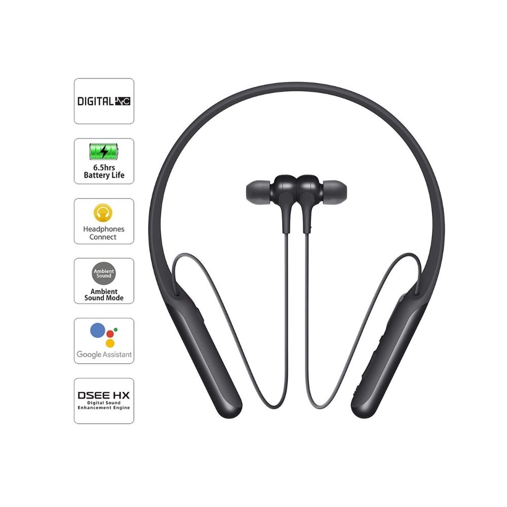 Sony WI-C600N Wireless Bluetooth in Ear Neckband Headphone with Mic (Black)