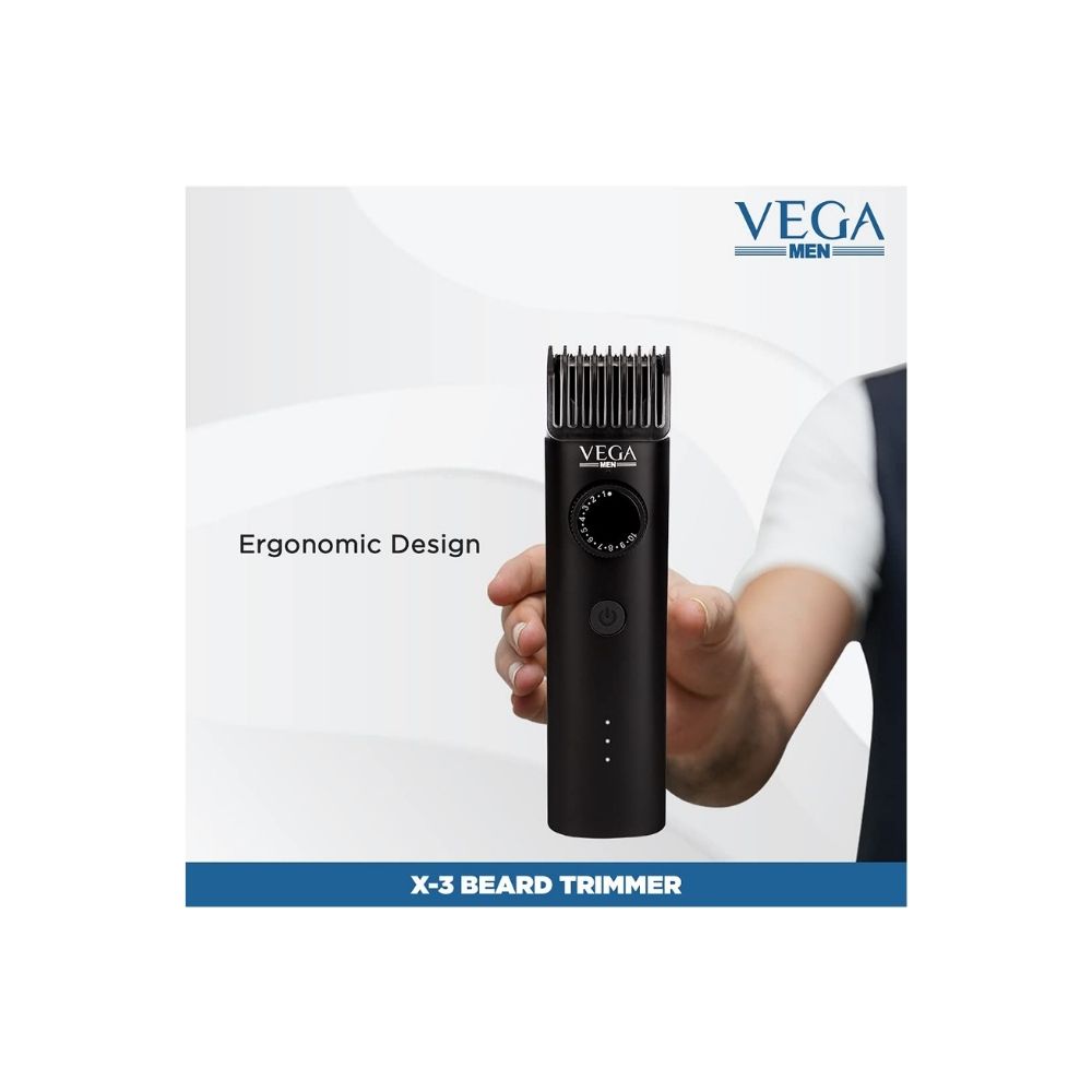 Vega Men X3 Beard Trimmer For Men With Quick Charge(VHTH-24)