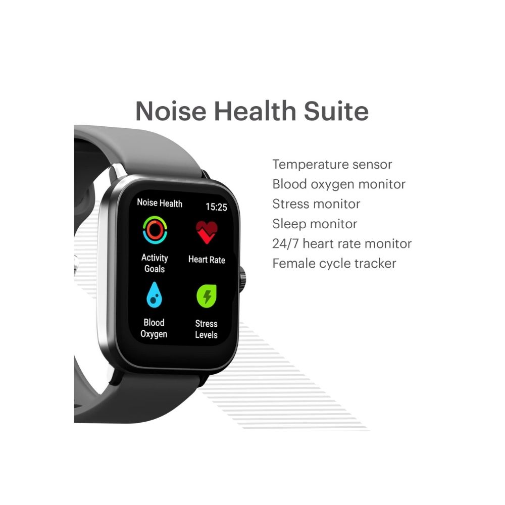 Noise ColorFit Pro 3 Alpha Bluetooth Calling Smart Watch(Mist Grey)
