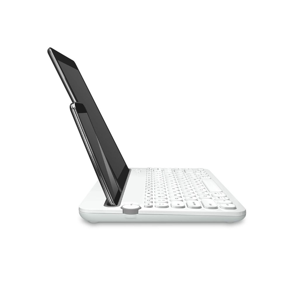 Logitech K480 Wireless Multi-Device Keyboard for Windows, Apple iOS android or Chrome, Tablet- White