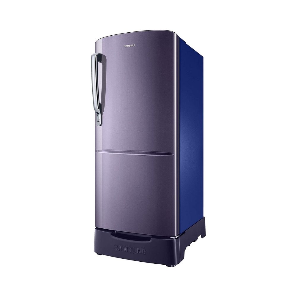 Samsung 192 L 3 Star Direct-Cool Single Door Refrigerator (RR20T282YUT/NL, Pebble Blue, Base Stand with Drawer)