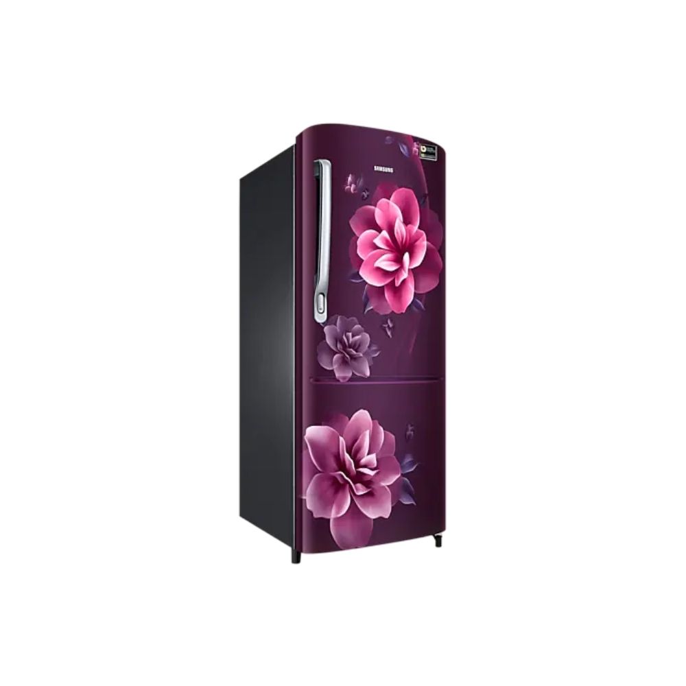 Samsung 230 L Direct Cool Single Door 3 Star Refrigerator (Camellia Purple, RR24A272YCR/NL)