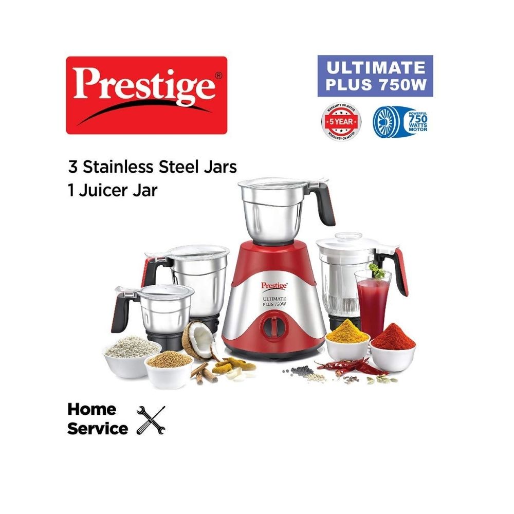 Prestige Ultimate Plus 4 Jar Mixer Grinder, 750W