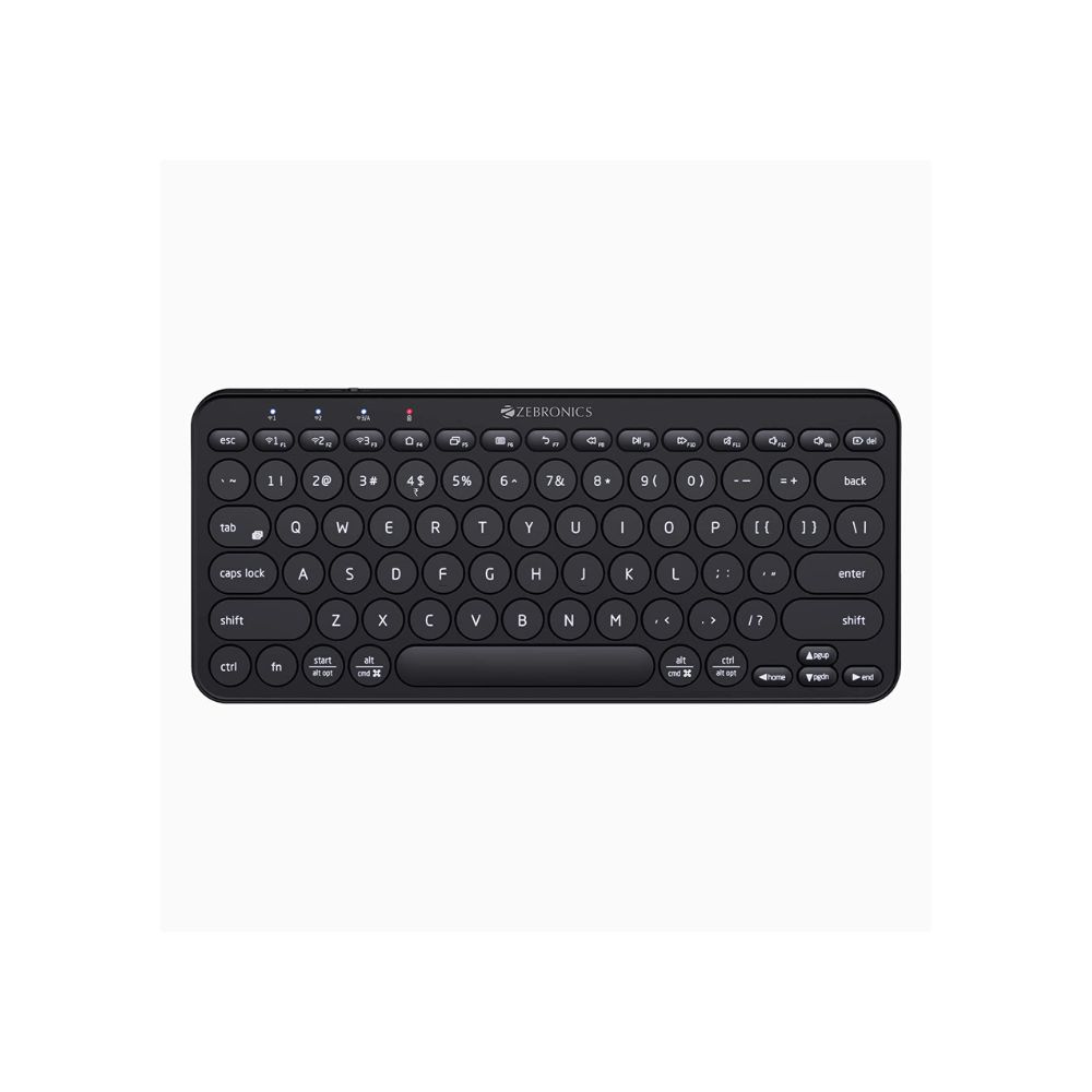 Zebronics zeb-k5000mw wireless multi-device bt keyboard for mac,windows,android,ios, 6 months backup(space grey)