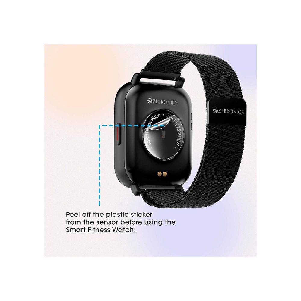 Zebronics ZEB-FIT7220CH Bluetooth Smart Watch,4.4cm(1.75