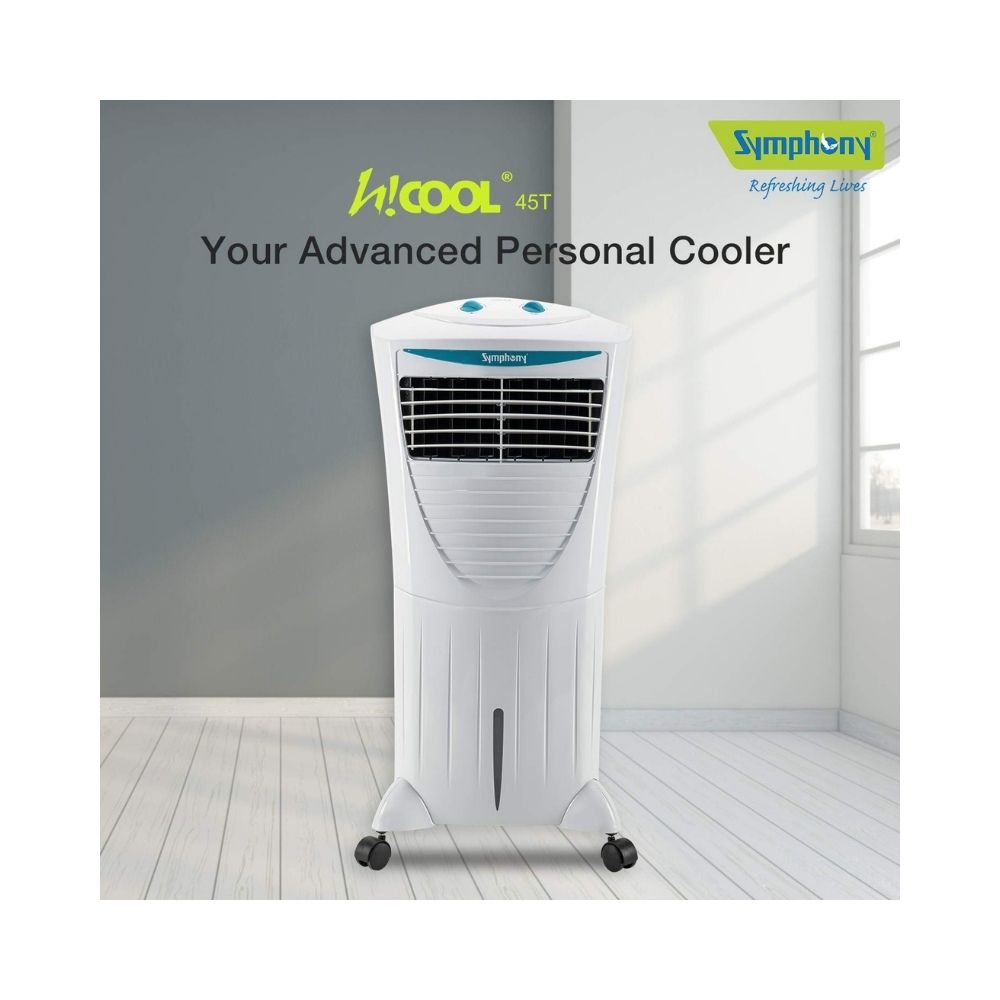 Symphony 45 L Room/Personal Air Cooler (White, HiCool 45T)