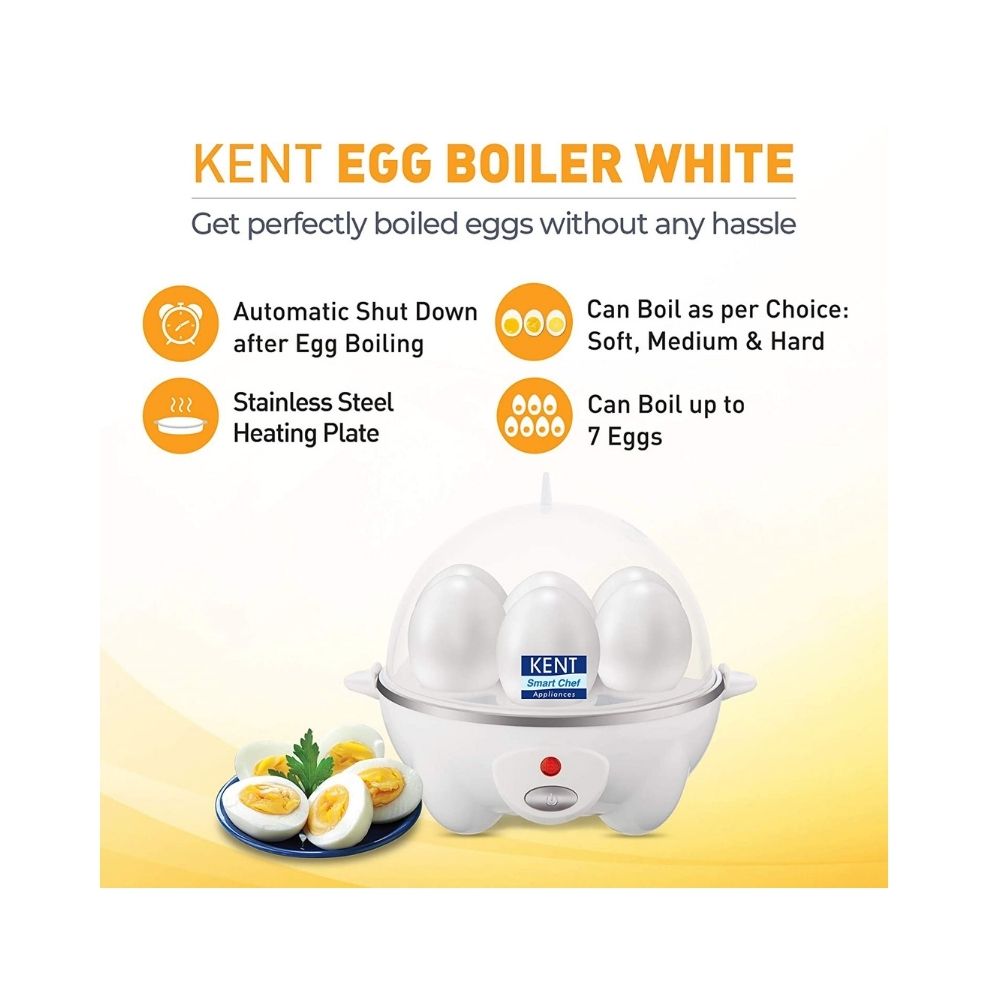 Kent 16053 Egg Boiler-W 360W | Stainless Steel Heating Plate