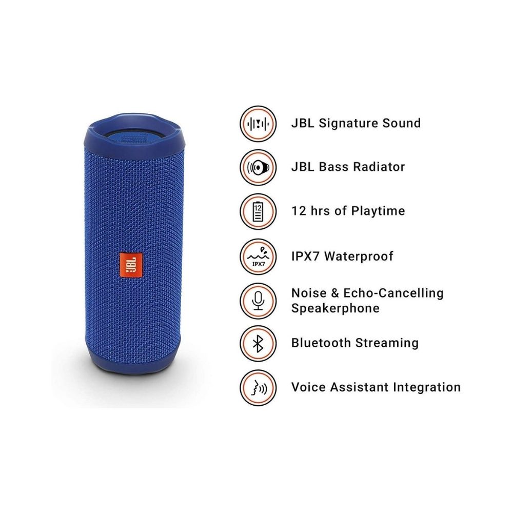 JBL Flip 4 16 W Portable Bluetooth Speaker  (Dark Blue )