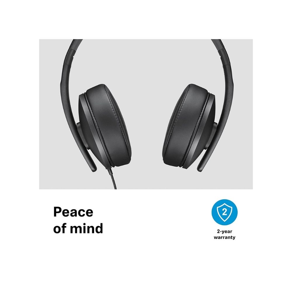 Sennheiser HD 300 Wired without Mic Headset (Black, On the Ear)