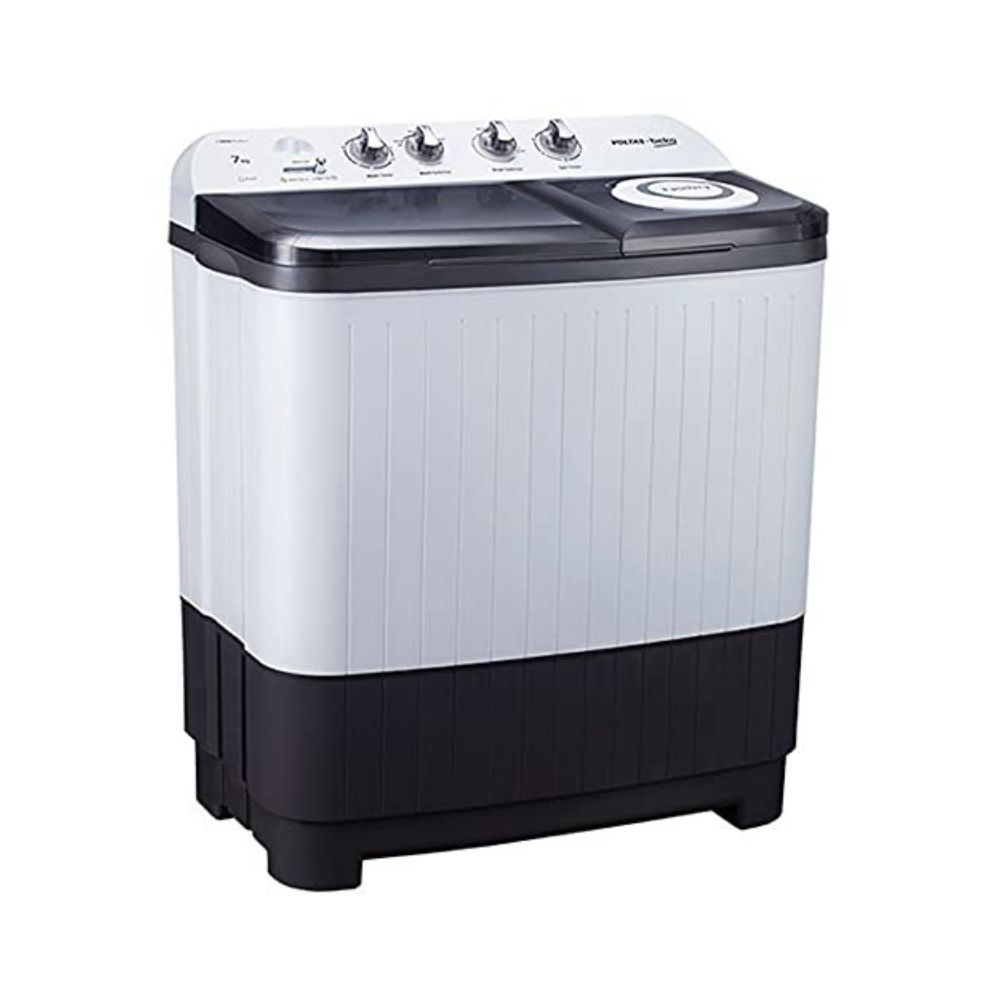 Voltas Beko 7 kg Semi-Automatic Top Loading Washing Machine (WTT70DGRT,Grey)