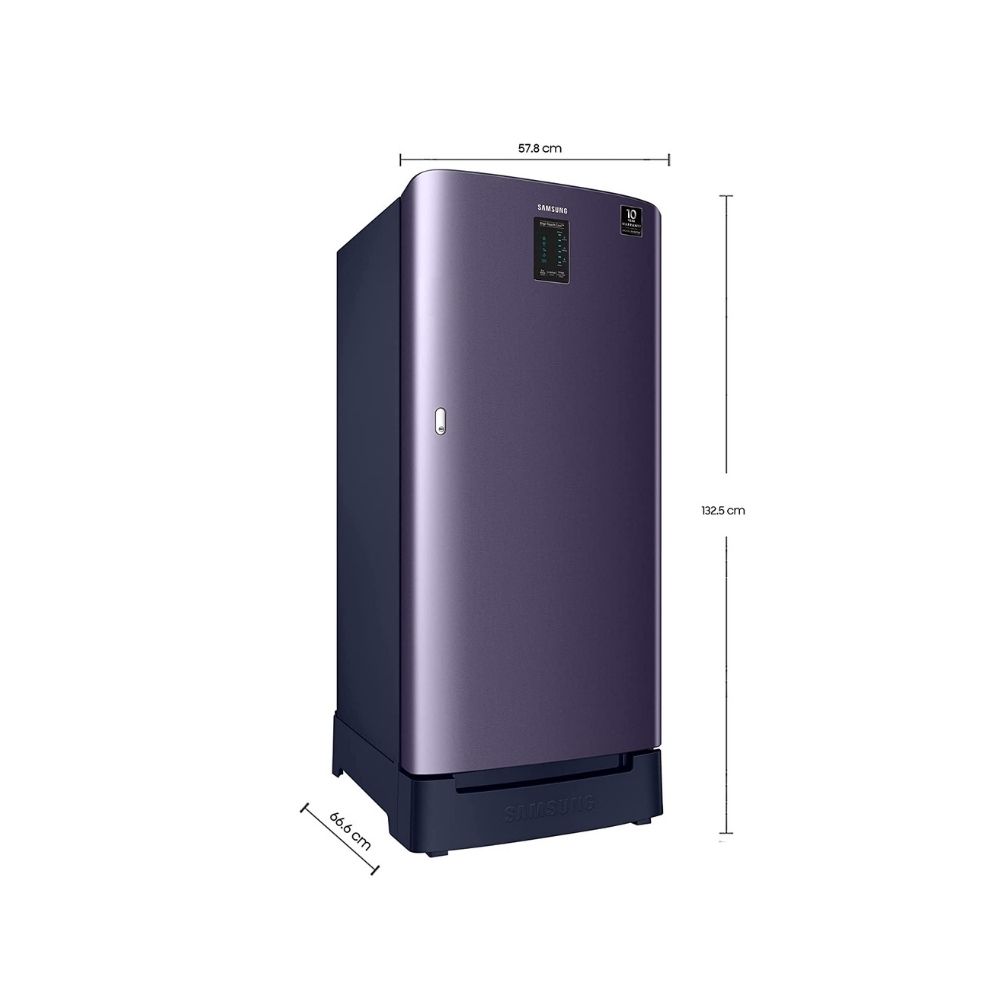 Samsung 198 L 4 Star Direct Cool Single Door Refrigerator Pebble Blue (RR21A2D2XUT/HL)