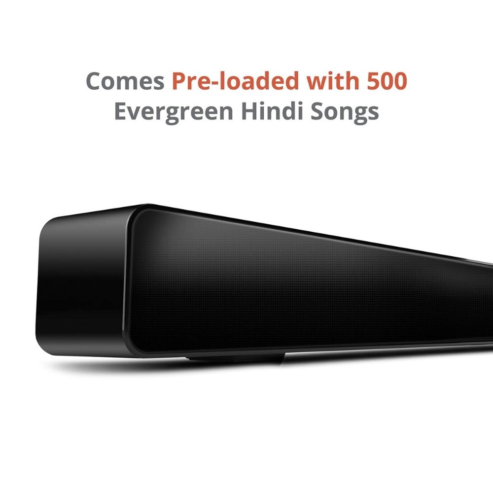 Carvaan Saregama 120W 2.1 Channel Wireless, USB, Hdmi, Auxiliary, Bluetooth Soundbar - Cosmos Black