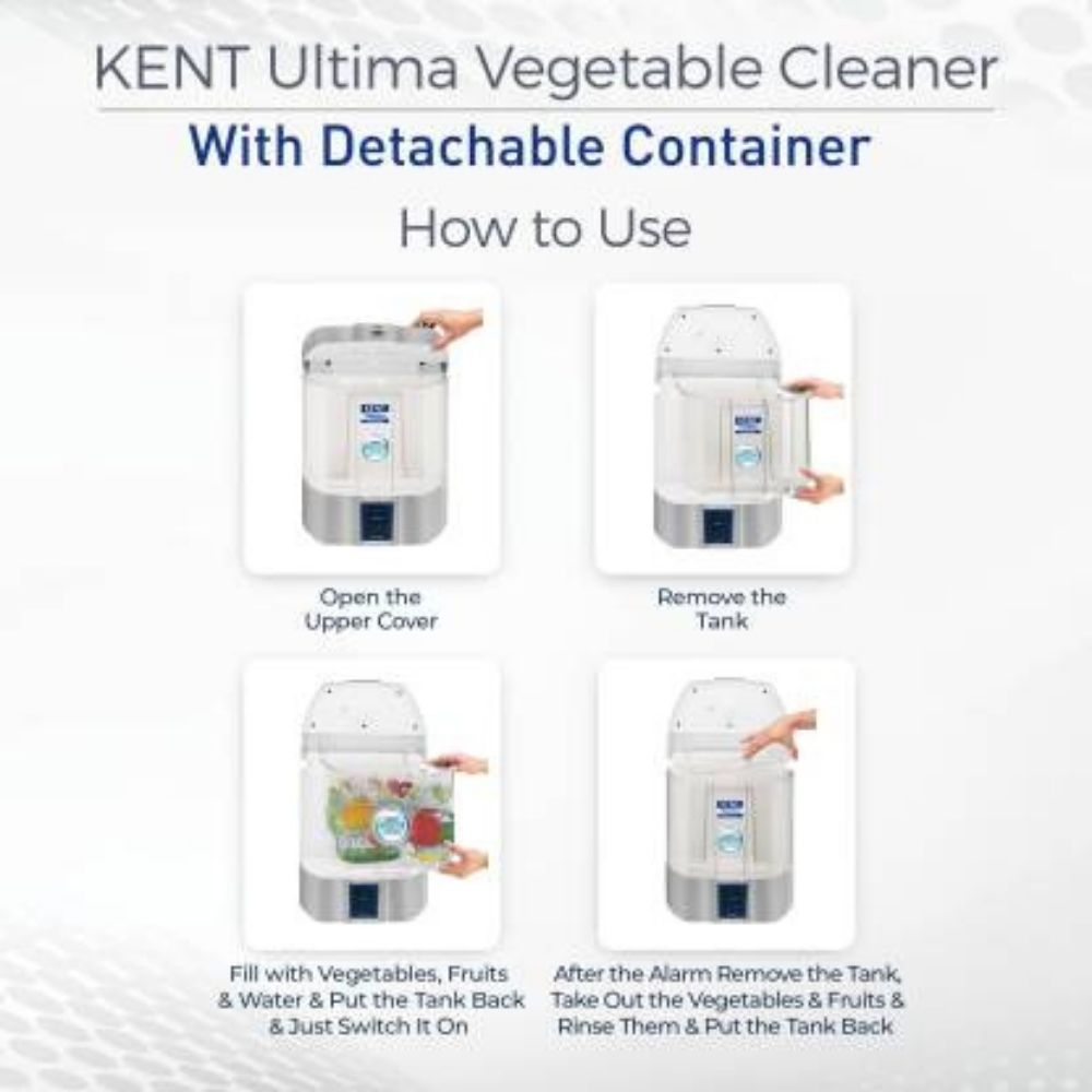 Kent Ultima Vegetable Cleaner (11115), 13 W, (White)