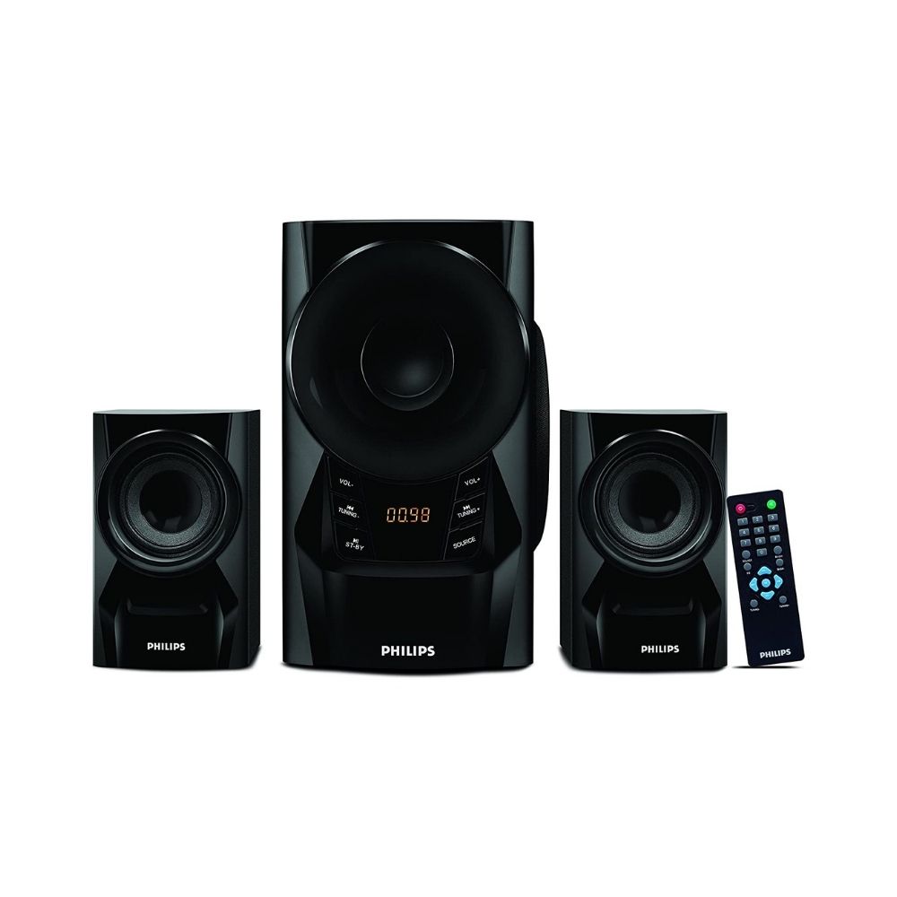 Philips Audio IN-MMS6080B/94 2.1 Channel 60W Multimedia Bluetooth Speakers (Black)
