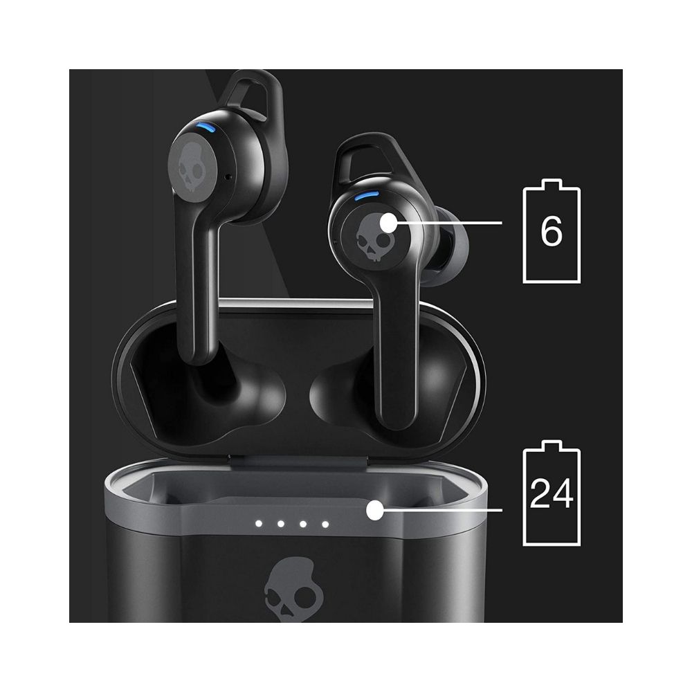 Skullcandy Indy Evo Truly Wireless Bluetooth in Ear Earbuds with Mic (Black)