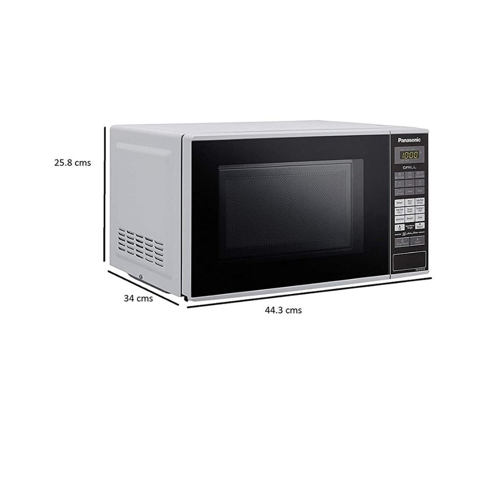 Panasonic 20L Grill Microwave Oven(NN-GT221WFDG,White, 38 Auto Cook Menus )