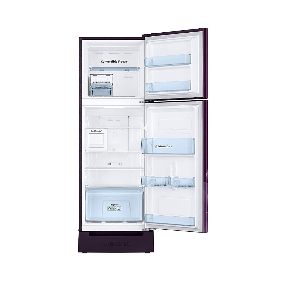 Samsung 244 L 2 Star Inverter Frost Free Double Door Refrigerator (RT28A3C22CR/HL, Camellia Purple )
