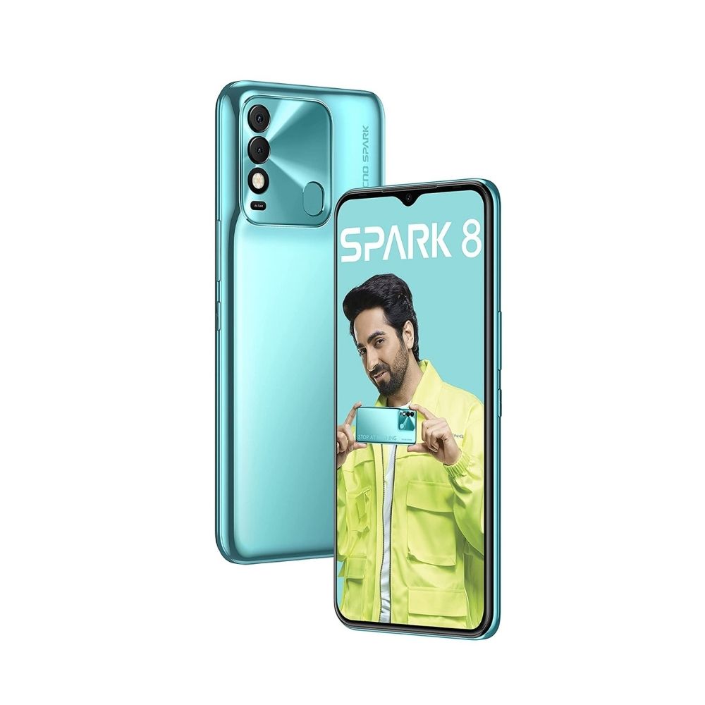 Tecno Spark 8 (Turquoise Cyan,3GB, 32GB Storage)