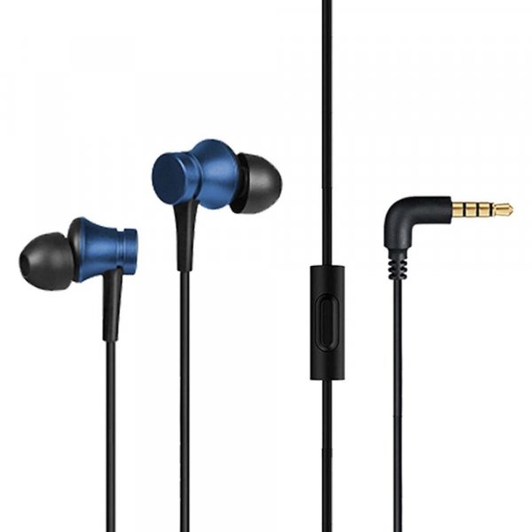 Mi Earphone Basic in Ear Wired Earphones with Mic, Ultra Deep Bass &amp; Aluminium Alloy Sound Chamber (Blue)