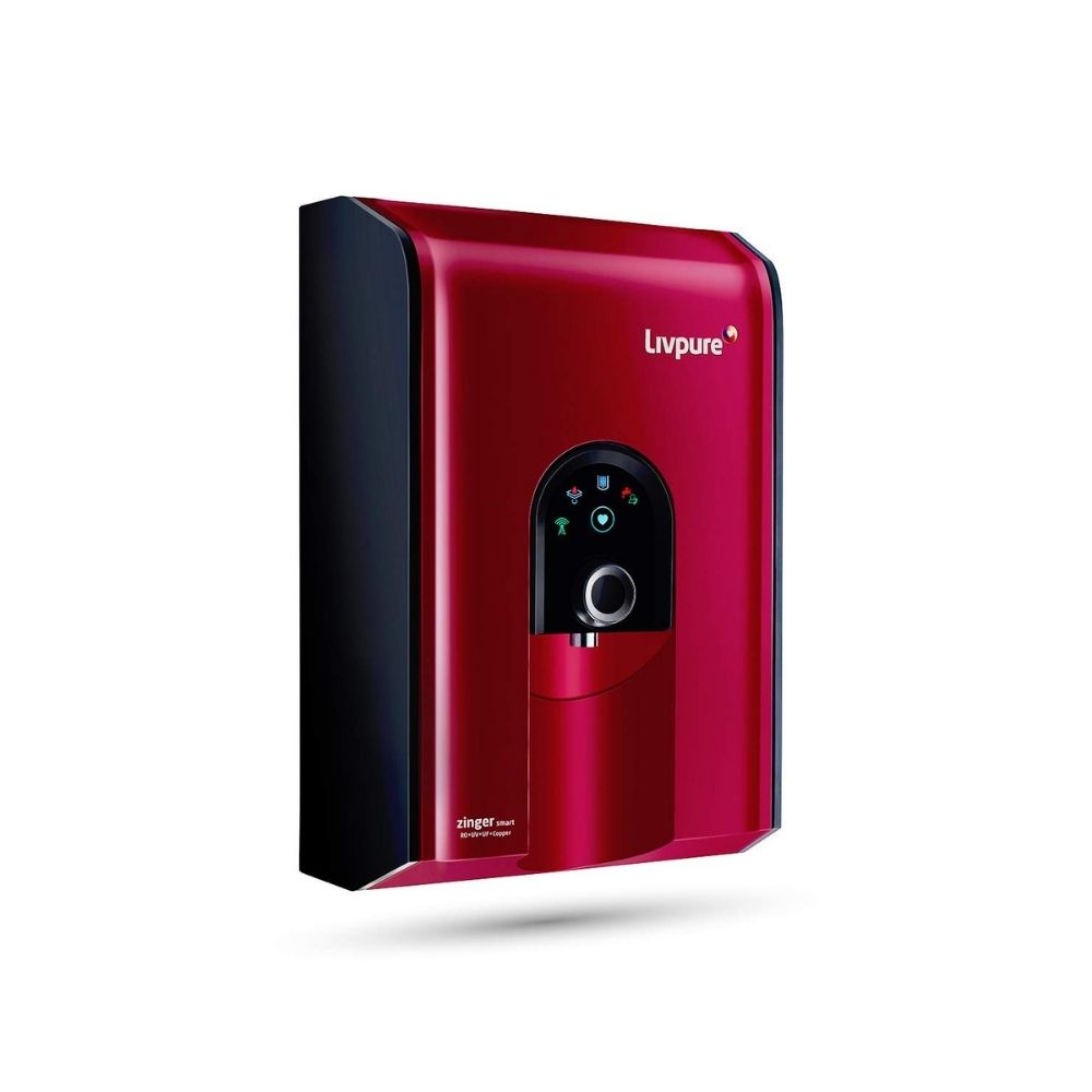 Livpure Liv-Zinger-HR 6.5 L RO + UV + UF + Minerals Water Purifier  (Red)