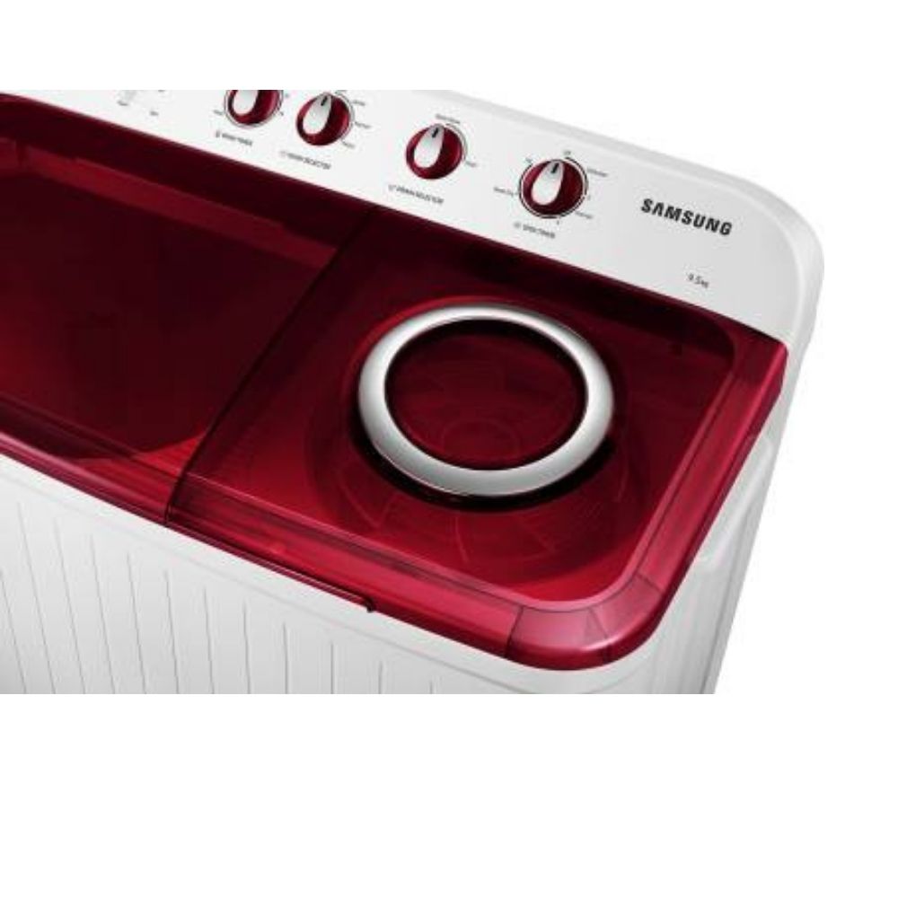 SAMSUNG 9.5 kg Semi Automatic Top Load Red, White  (WT95A4200RR/TL)