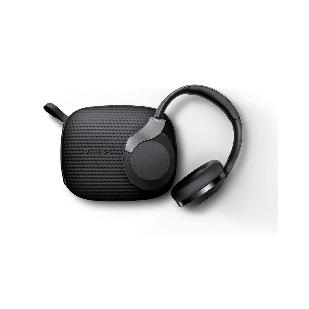 Philips Audio TAPH805BK Bluetooth Wireless Over Ear Headphones with Mic (Black)