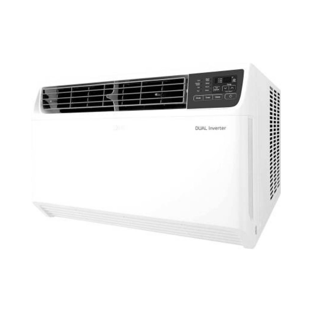 LG Convertible 4-in-1 Cooling 1 Ton 5 Star Window Dual Inverter HD Filter, Clean Filter Indicator AC with Wi-fi Connect - White  (PW-Q12WUZA, Copper Condenser)