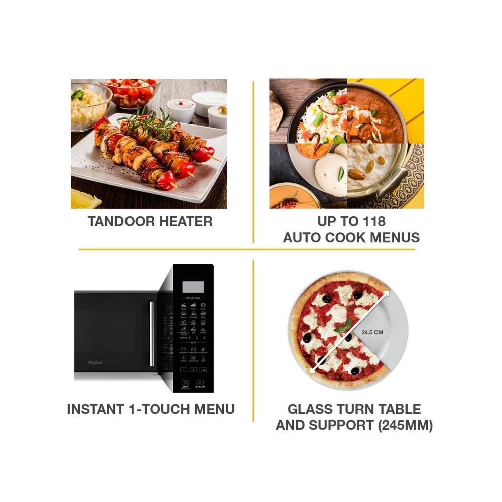 Whirlpool 20 L Convection Microwave Oven  (Magicook Pro 22CE, Black)