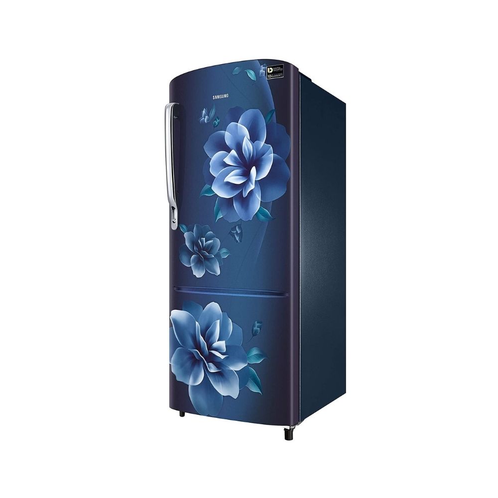 Samsung 230 L 3 Star Inverter Direct Cool Single Door Refrigerator, Camellia Blue (RR24A272YCU/NL)