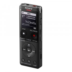Sony ICD-UX570F Light Weight Voice Recorder, with 20hours battery life, 4GB Built-In memory -Black