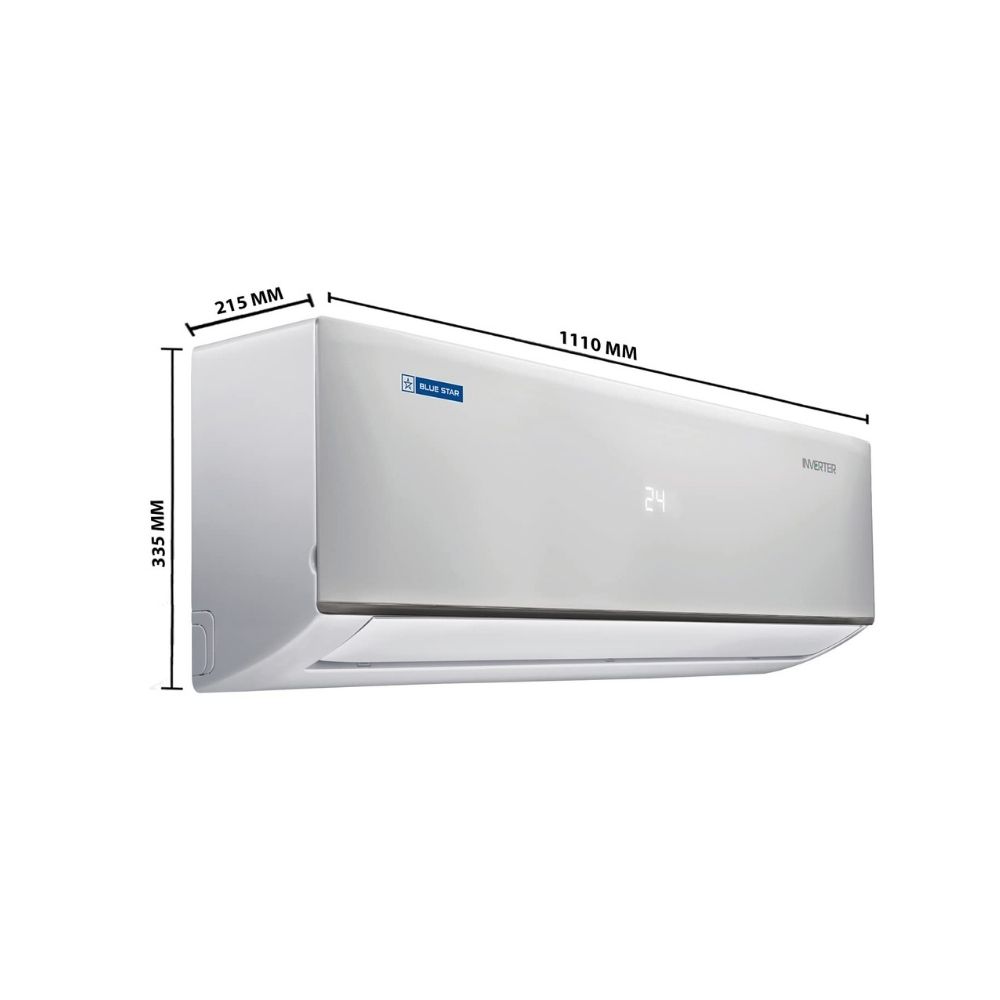 Blue Star 2.0 Tr 3 Star Inverter Split AC (Copper, IA324DNU, 2022, White)