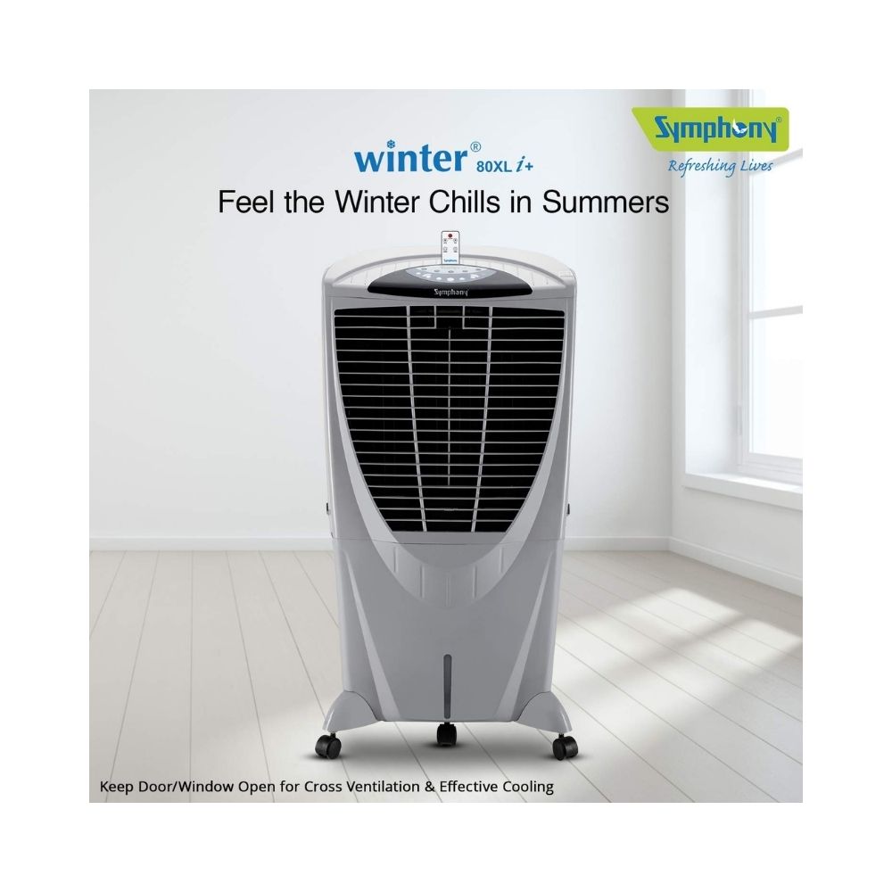Symphony Winter 80 XL i+ Desert Air Cooler - 80-litres, Grey
