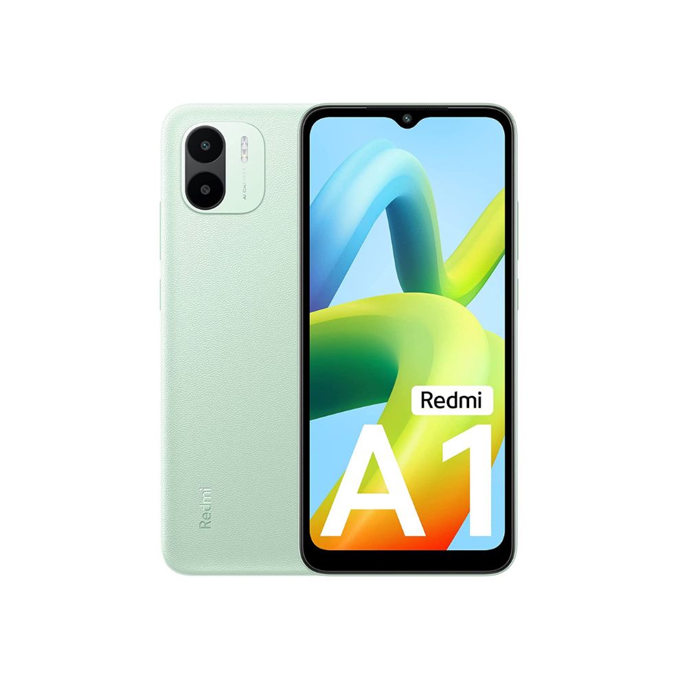 Redmi A1 (Light Green, 2GB RAM 32GB ROM) | Segment Best AI Dual Cam | 5000mAh Battery | Leather Texture Design | Android 12