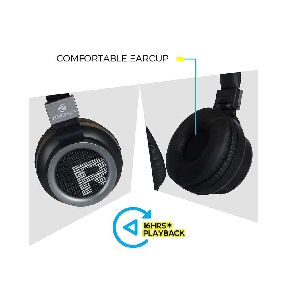 Zebronics Zeb-Bang Bluetooth Headset  (Black )