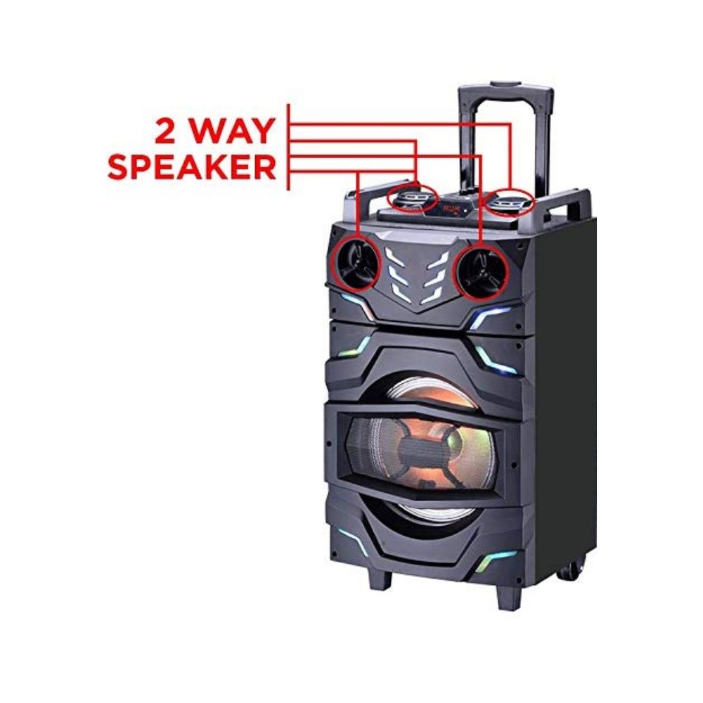 Intex trolly T-300 TUFB bluetooth speaker 3000 W Bluetooth Home Theatre  (Black, Mono Channel)