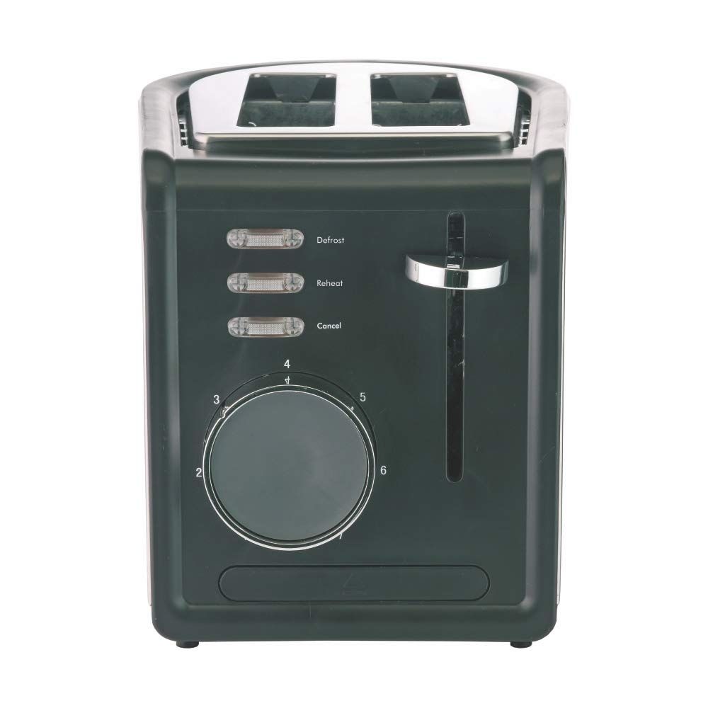 Borosil - 850-Watt Krispy Pop-up Toaster (Black)