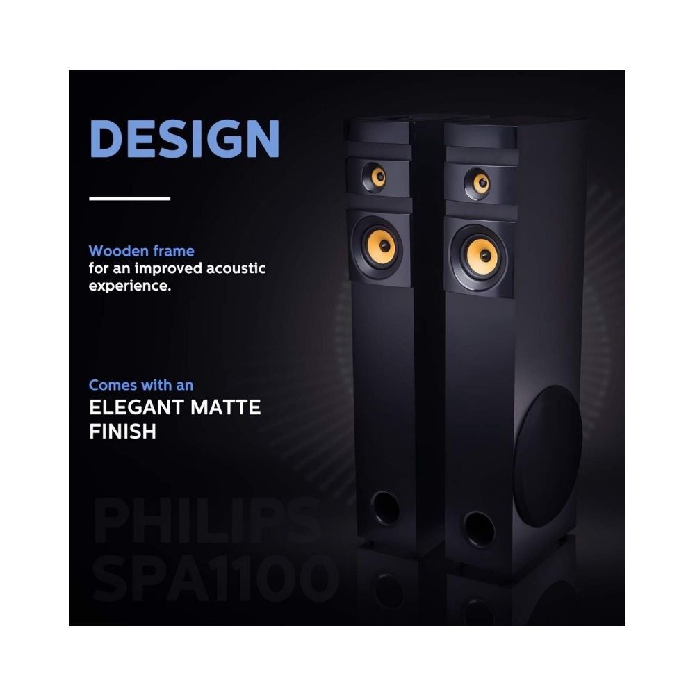 Philips Audio Tower Speaker SPA1100/94, 100W, with Speaker