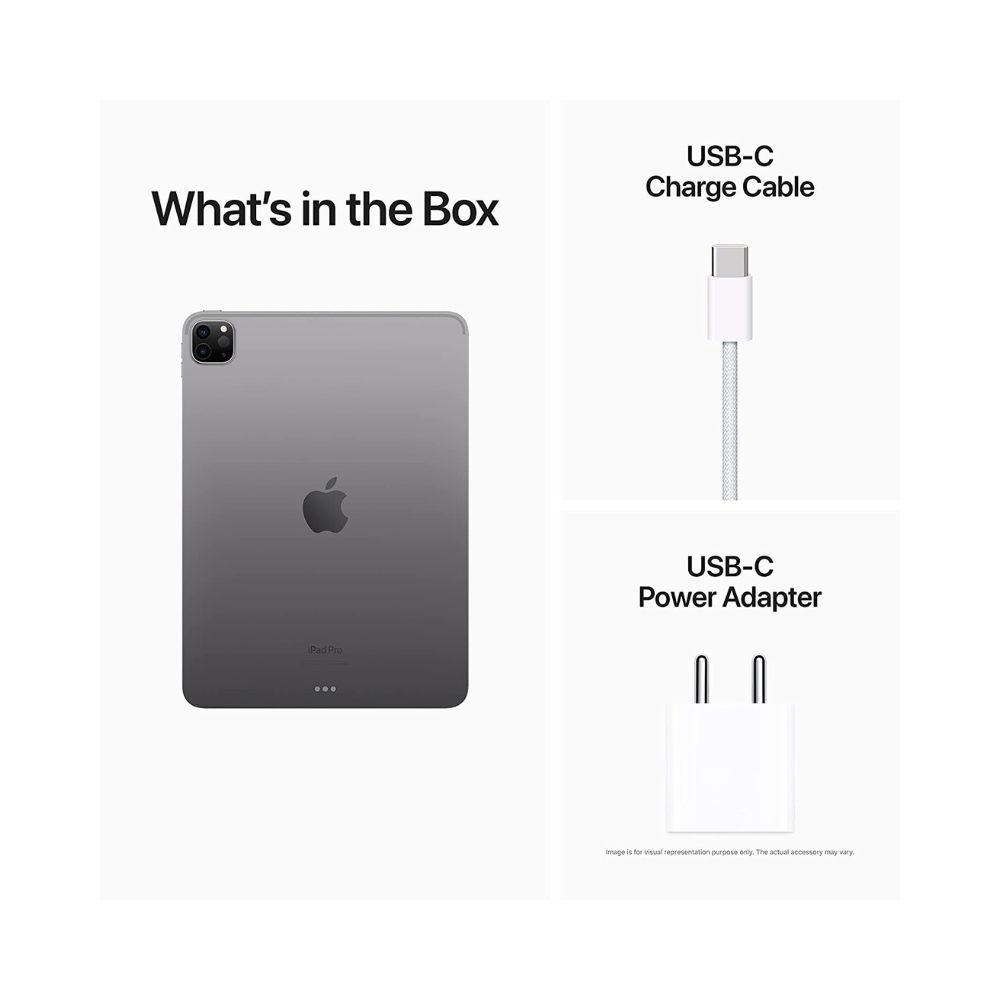 2022 Apple 11-inch iPad Pro (Wi-Fi Cellular, 256GB) Space Grey (4th Generation) 11インチiPad Pro Wi-Fi 256GB-スペースグレイ