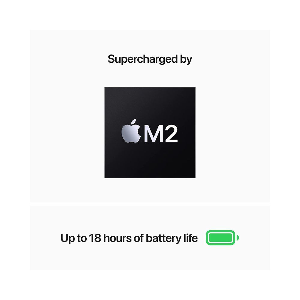 2022 Apple MacBook Air Laptop with M2 chip: 34.46 cm (13.6-inch) Liquid Retina Display, 8GB RAM, 512GB SSD Storage, Backlit Keyboard, 1080p FaceTime HD Camera. Works with iPhone/iPad; Starlight
